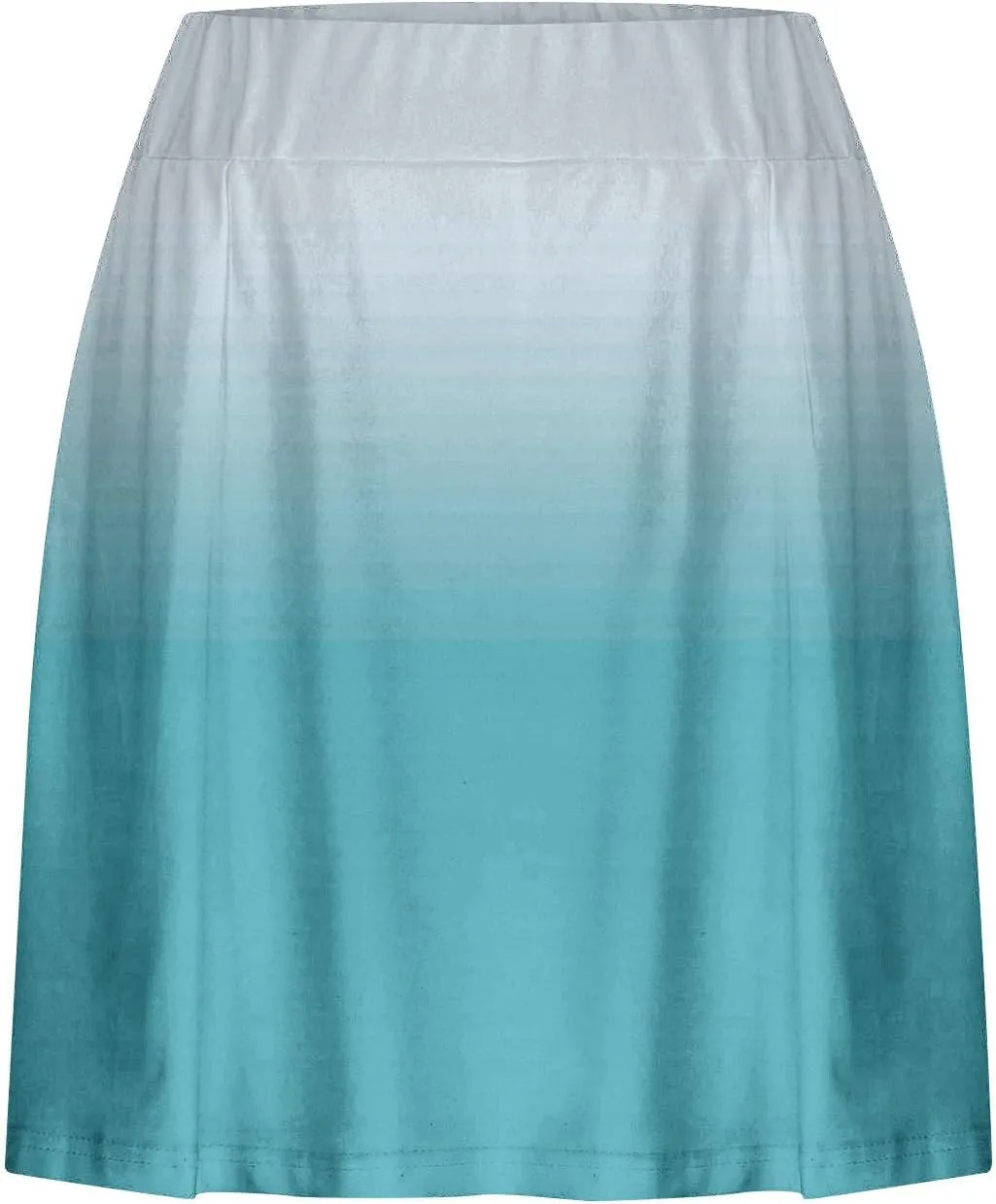 2025 Women Gradient Colour Skirt Shorts Ladies Pleated Tennis Skirts Short Regular Fit Fake Two Piece Half Trouser