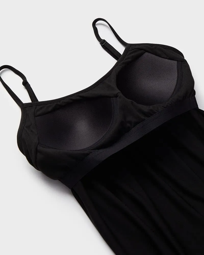 32 Degrees Womens Cool Flowy Bra Dress | with Built-in Cups | Relaxed Fit | Adjustable Spaghetti Strap