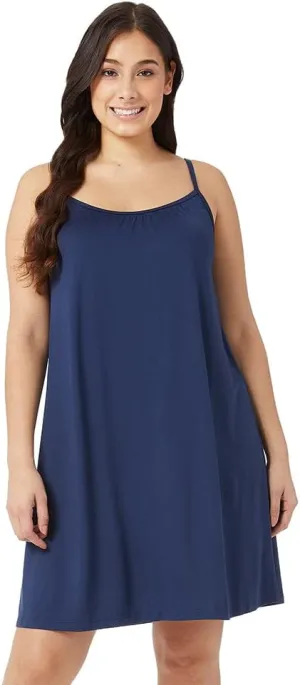 32 Degrees Womens Cool Flowy Bra Dress | with Built-in Cups | Relaxed Fit | Adjustable Spaghetti Strap