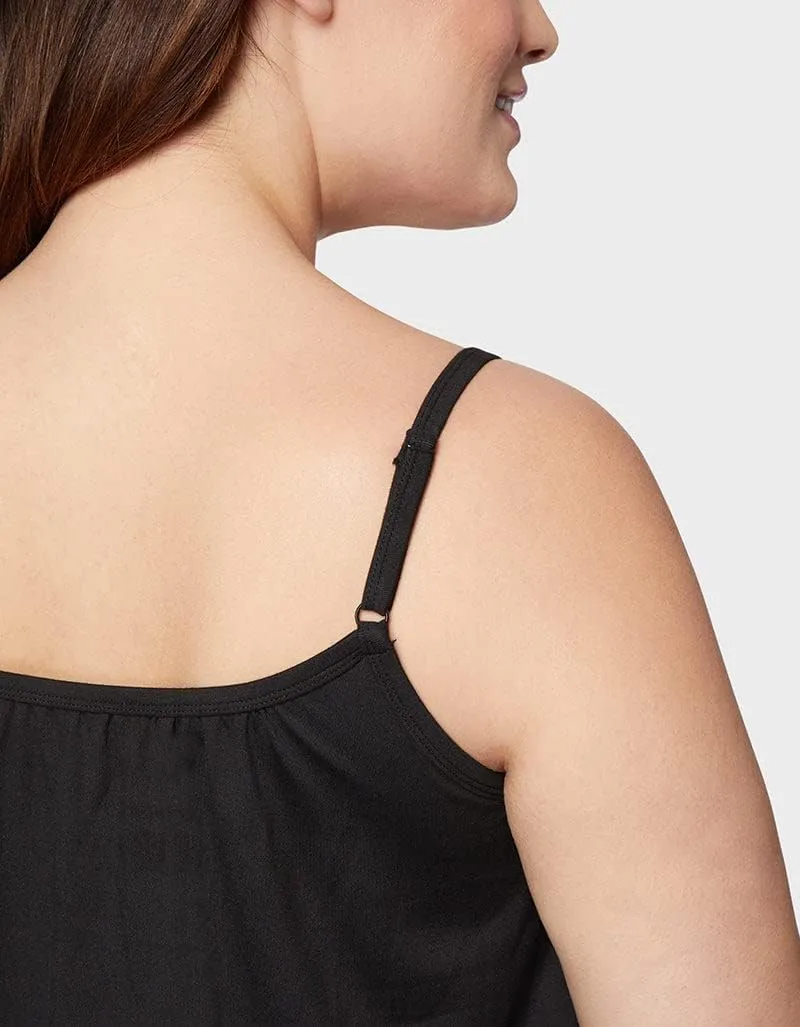 32 Degrees Womens Cool Flowy Bra Dress | with Built-in Cups | Relaxed Fit | Adjustable Spaghetti Strap