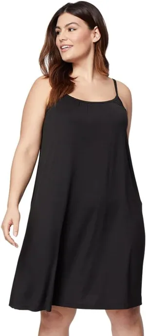 32 Degrees Womens Cool Flowy Bra Dress | with Built-in Cups | Relaxed Fit | Adjustable Spaghetti Strap