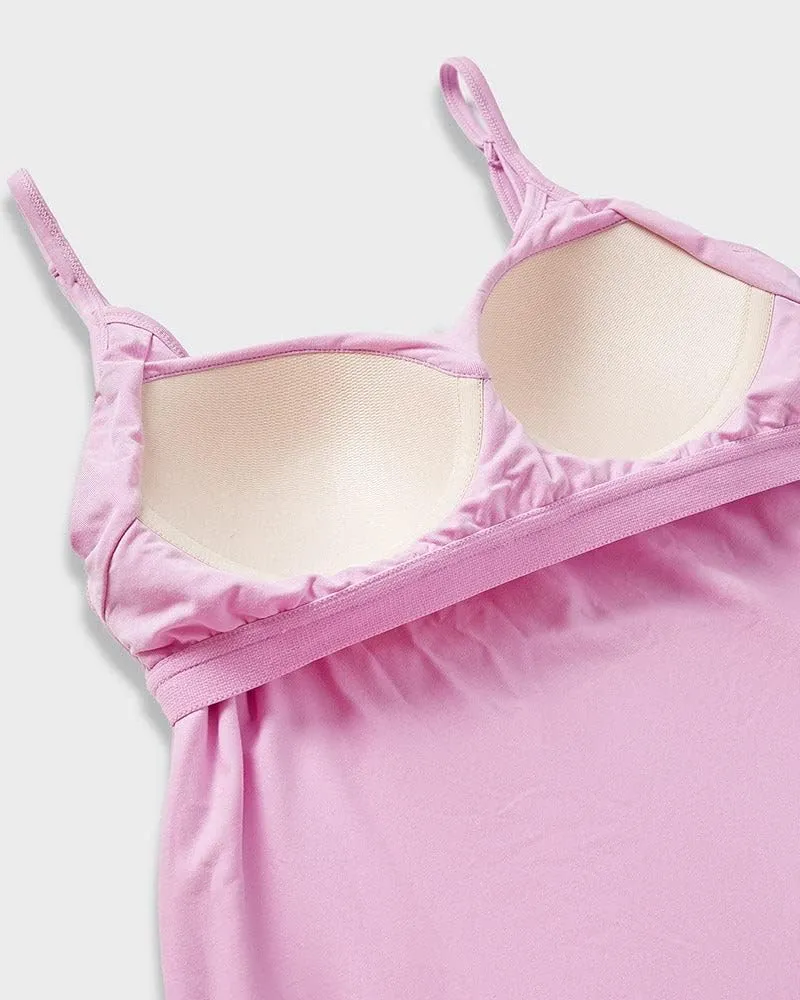 32 Degrees Womens Cool Flowy Bra Dress | with Built-in Cups | Relaxed Fit | Adjustable Spaghetti Strap