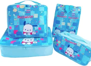 4PCS Travel Storage Bags Packing Cubes Luggage Organizers Toiletry Shoe Pouches for Suitcases Sorting Accessories Travel