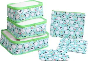 6Piece Travel Storage Bags Luggage Suitcases Packing Cubes Toiletry Shoe Pouches Accessories Sorting Organizers