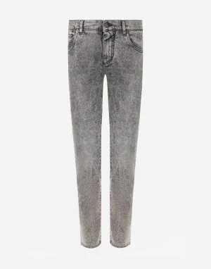 Acid-Wash Skinny Jeans