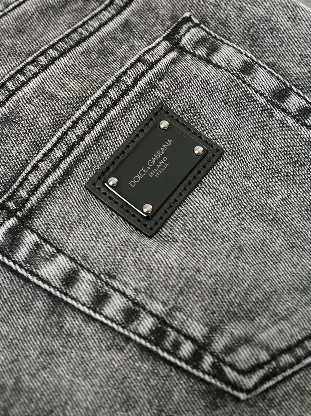Acid-Wash Skinny Jeans