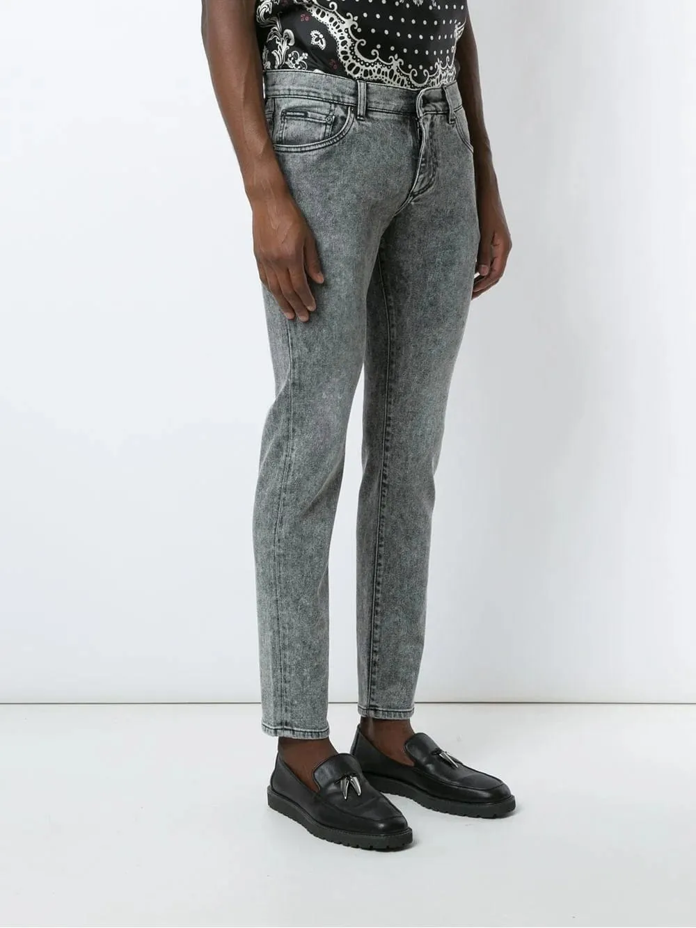 Acid-Wash Skinny Jeans
