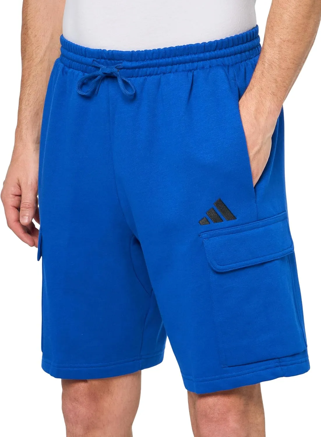 adidas Men's Essentials Feel Cozy Fleece 10-Inch Cargo Shorts