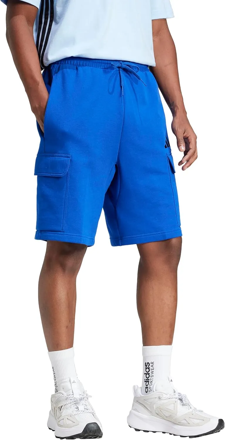 adidas Men's Essentials Feel Cozy Fleece 10-Inch Cargo Shorts