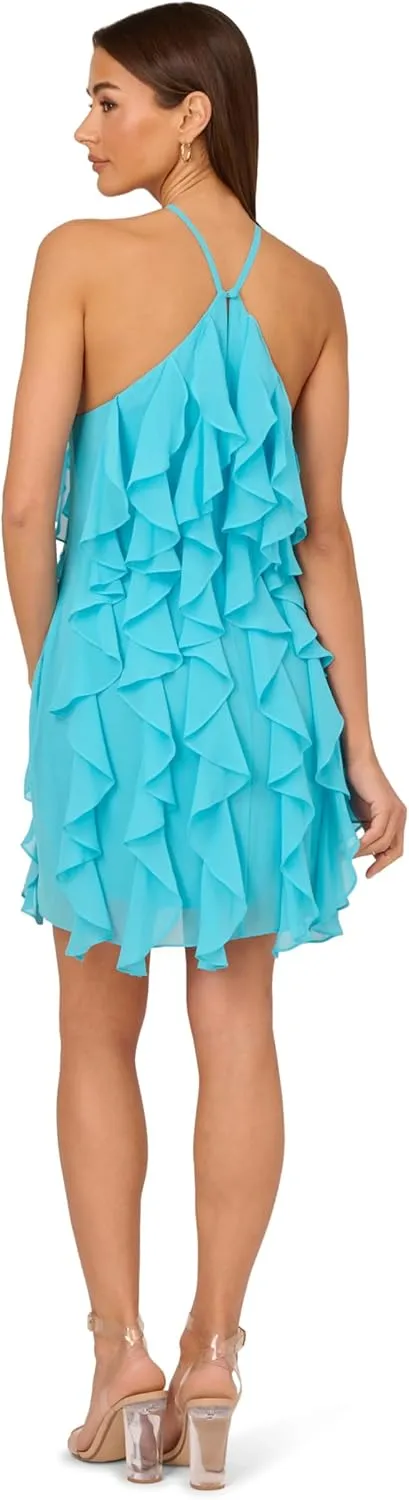 Adrianna Papell Women's Poly Chiffon Mini Dress