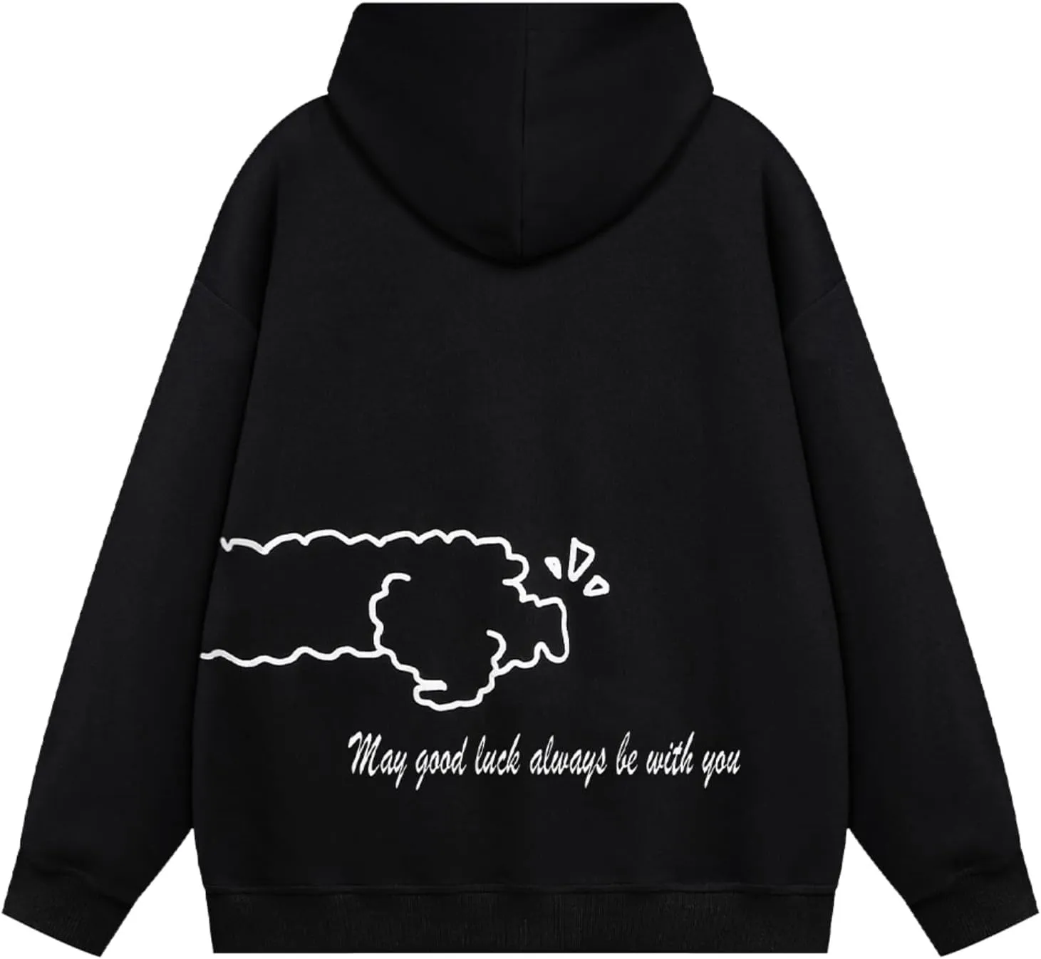 Aelfric Eden Cartoon Puppy Hoodie Women Oversized Hoodies Pullover Long Sleeve Cute Hooded Sweatshirt