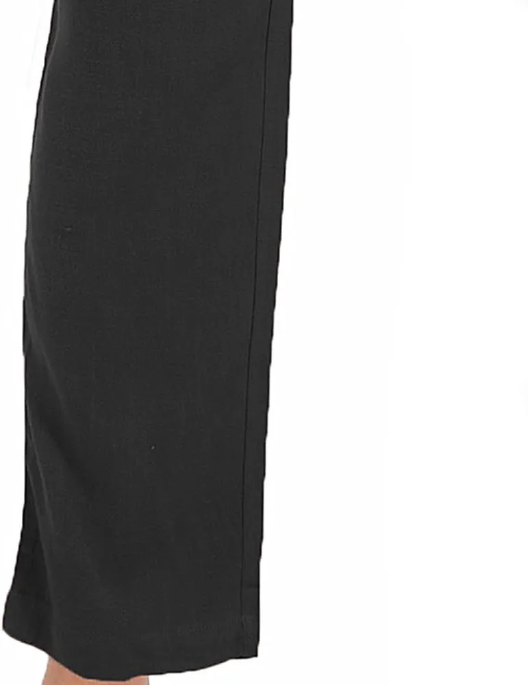 AITFINEISM Men's Casual Cotton Linen Pants Straight Fit Drawstring Pant with Back Elastic Waistband