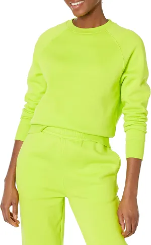 Amazon Essentials Women's Relaxed-Fit Crewneck Pullover Long-Sleeve Sweatshirt (Available in Plus Size)