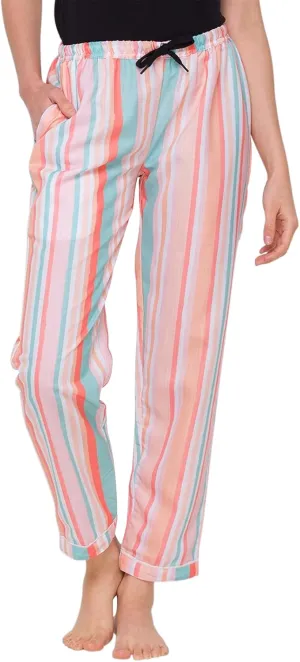Awoscut Womens Wide Leg Striped Plaid Pants Casual Work Office Trouser High Waist Long Trousers Sweatpants Bottom Streetwear