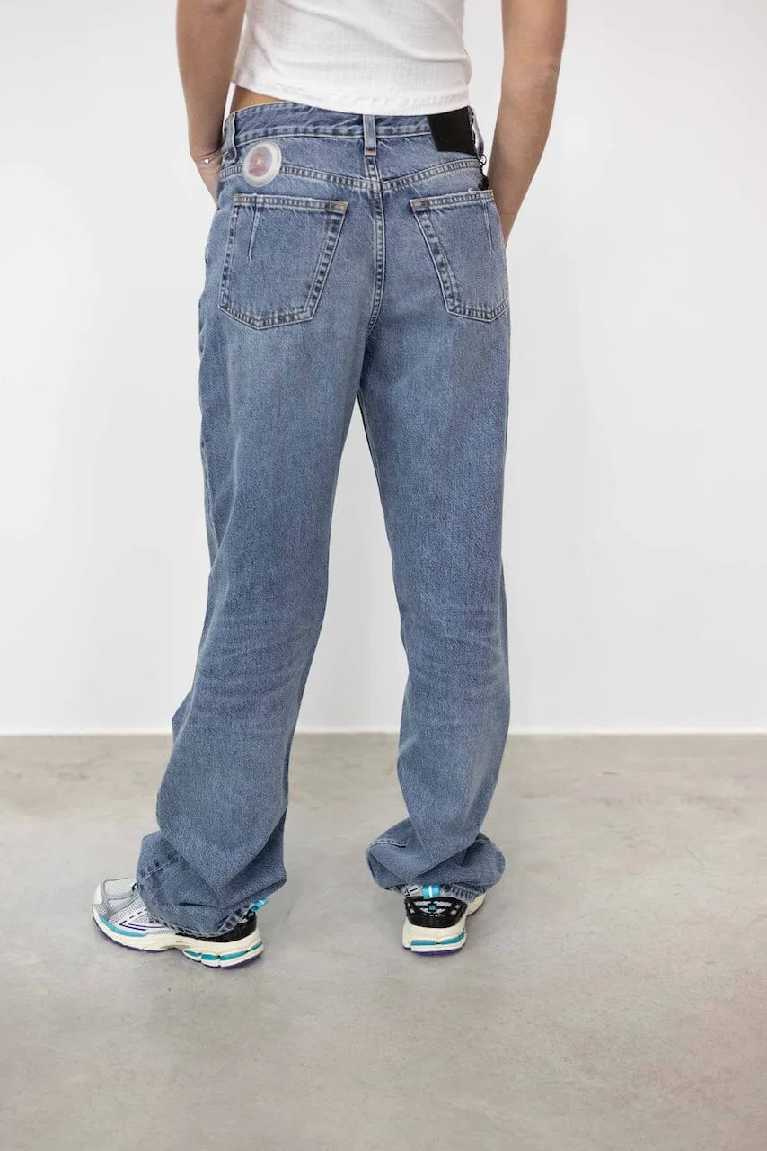 BAGGY JEANS IN DIRT VINTAGE BLUE