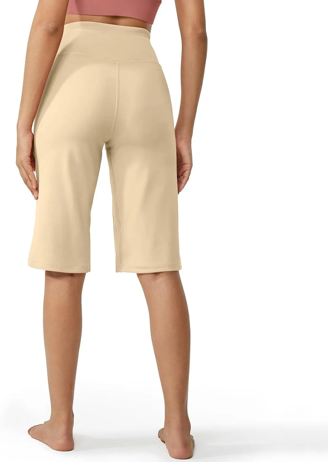 Baggy Pants Elastic Waist Cargo Petite Short Womens Capris Summer Linen Cotton Capri Pants for Women Stretch Loose