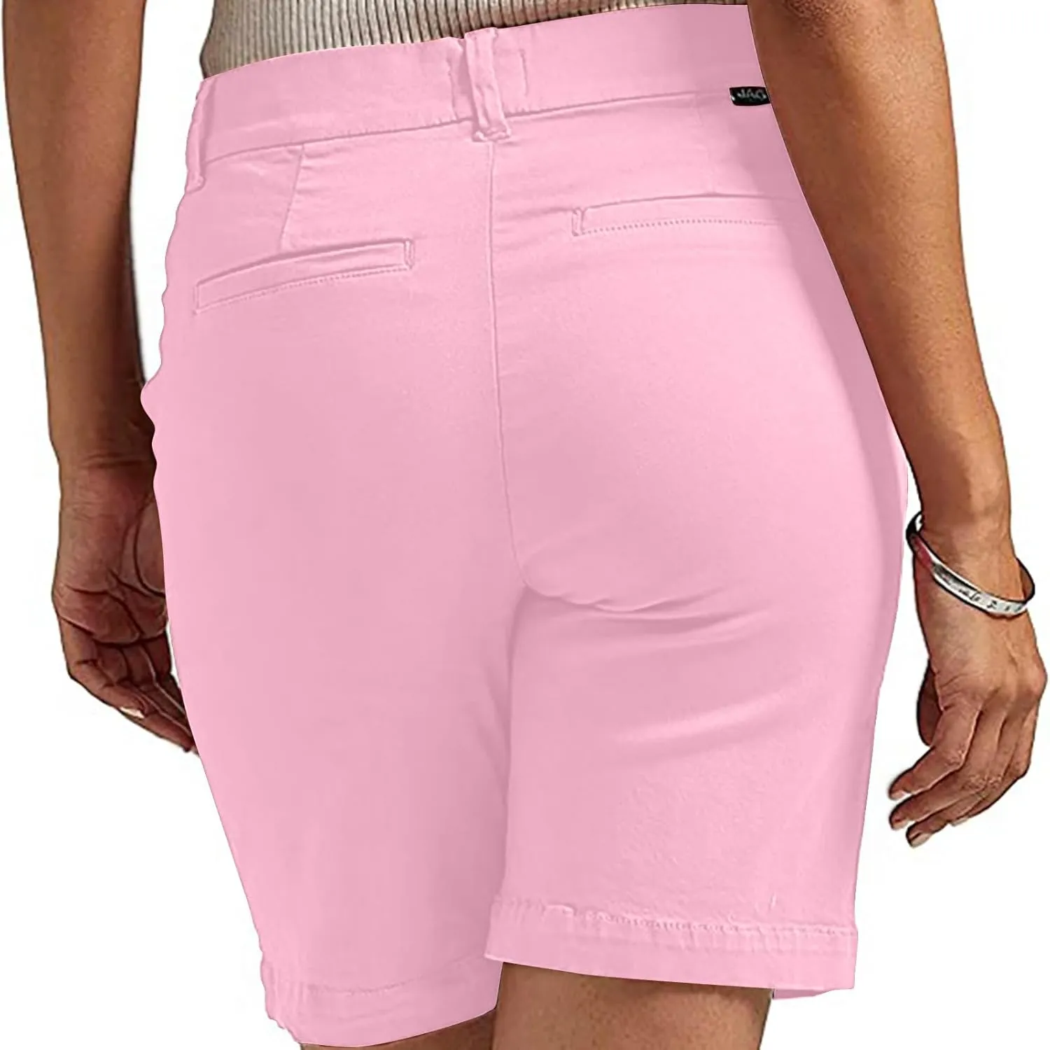 Bermuda Shorts for Women Stretchy Dressy Casual High Waisted Lounge Short Pants Straight Leg Hiking Vacation Outfits
