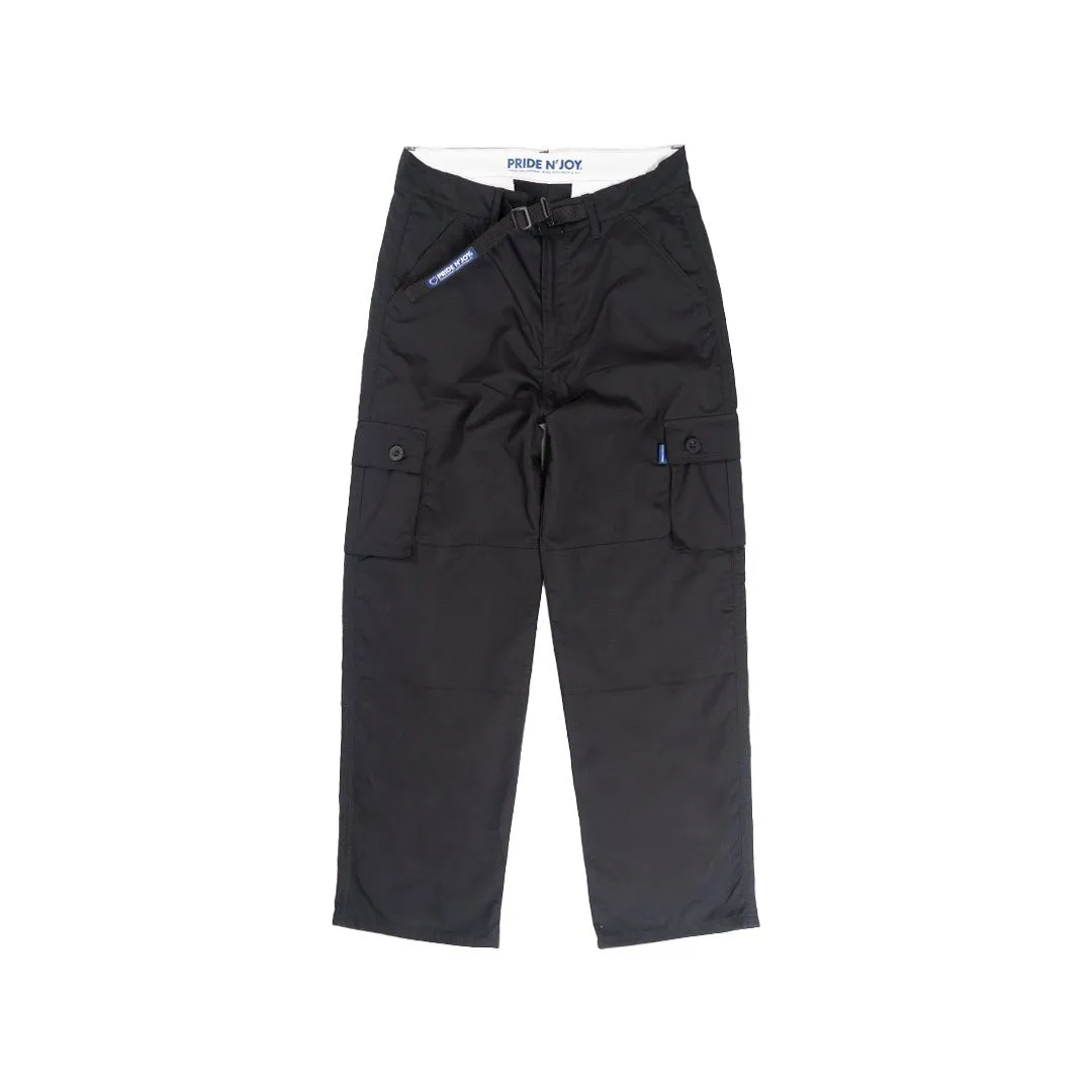 Black Cargo Pants Rangers Loose