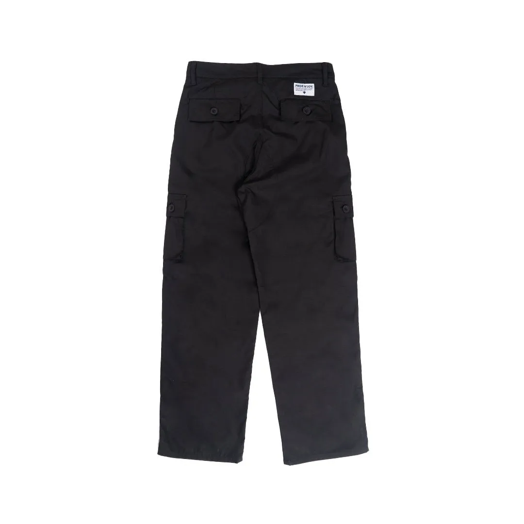 Black Cargo Pants Rangers Loose