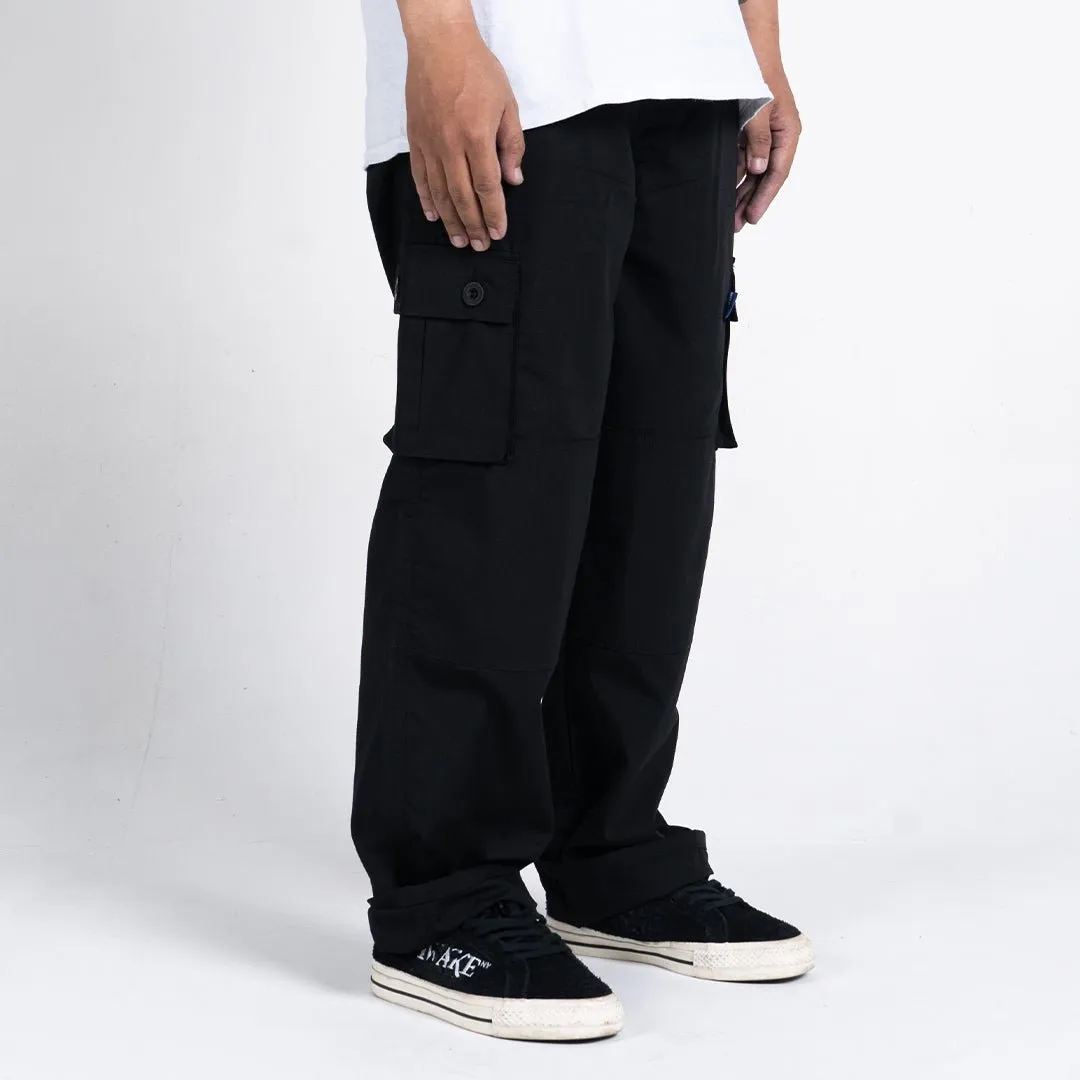 Black Cargo Pants Rangers Loose
