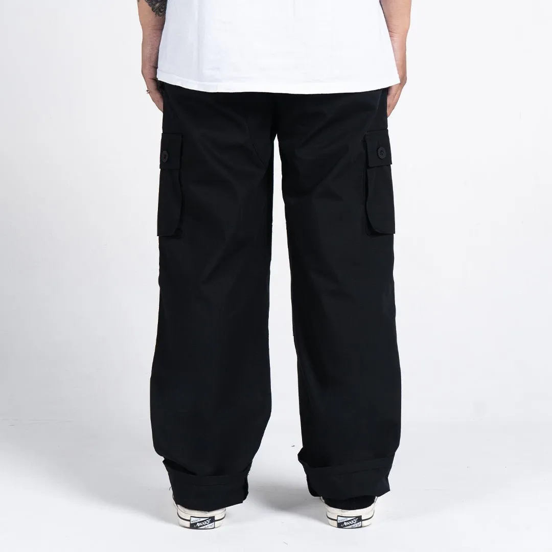 Black Cargo Pants Rangers Loose