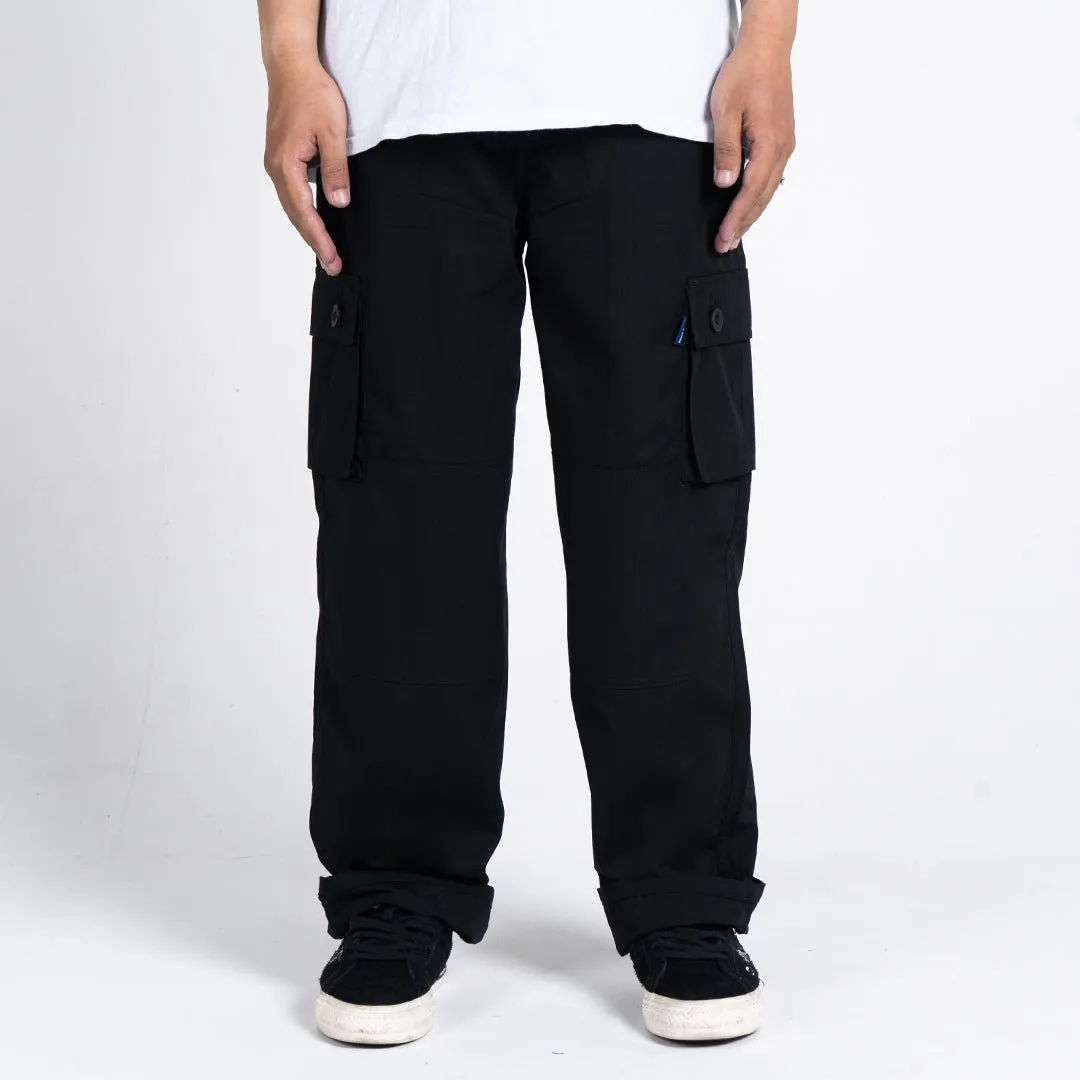 Black Cargo Pants Rangers Loose