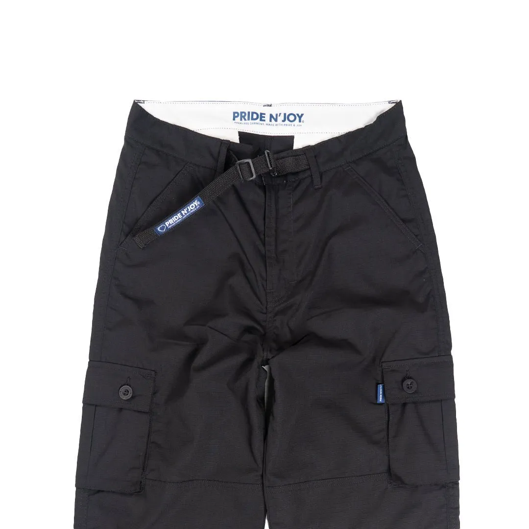 Black Cargo Pants Rangers Loose