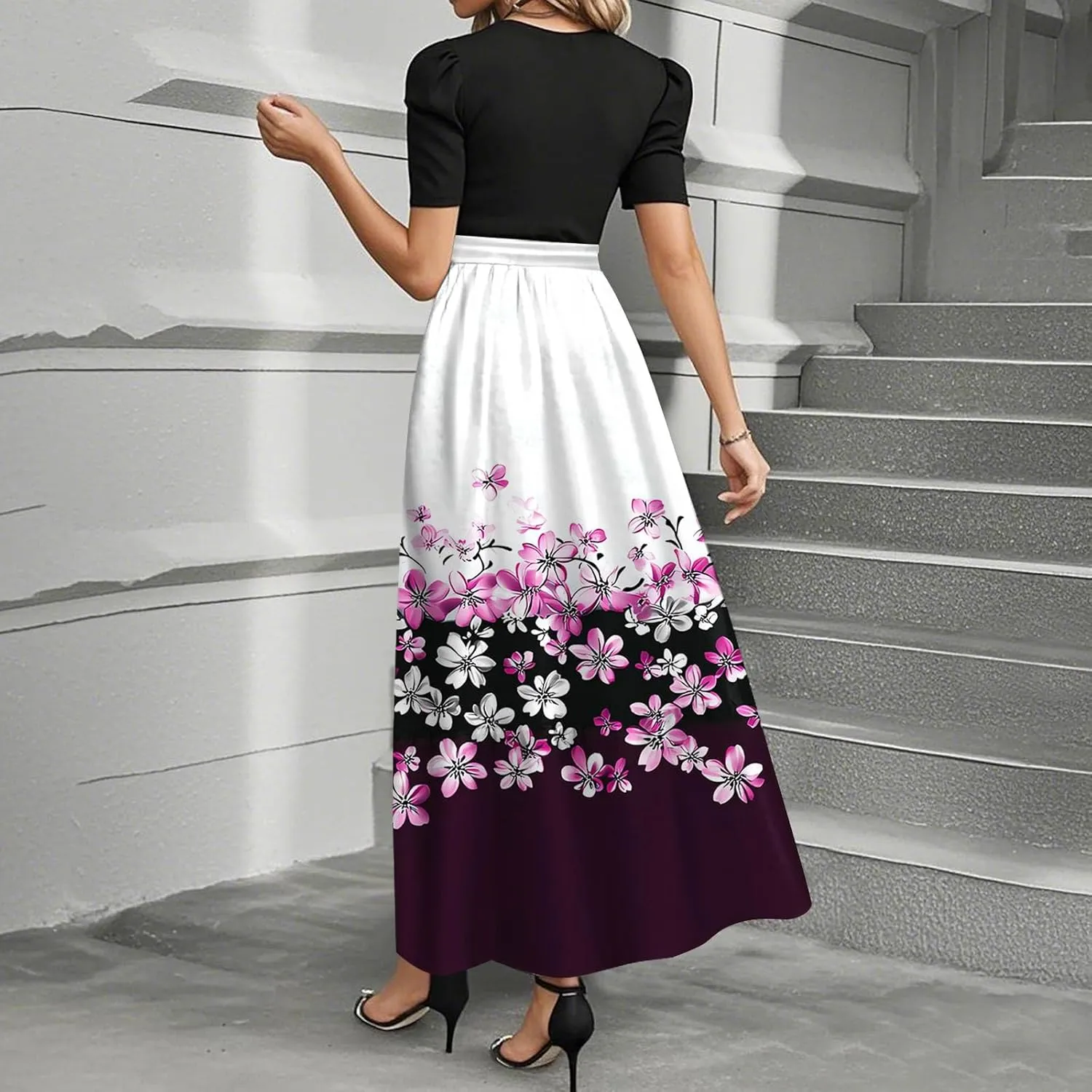 Boho Womens Summer Dresses, Trendy Spring Elegant Beach Vacation Comfy Sundress