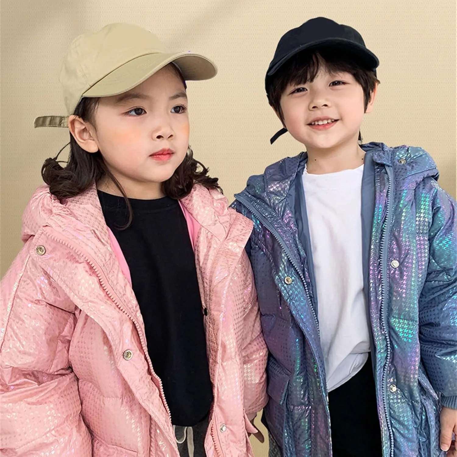 Boy Jacket Kids Toddler Baby Girls Boys Winter Warm Thick Solid Cotton Long Sleeve Padded Coats for Toddler Boys 5t