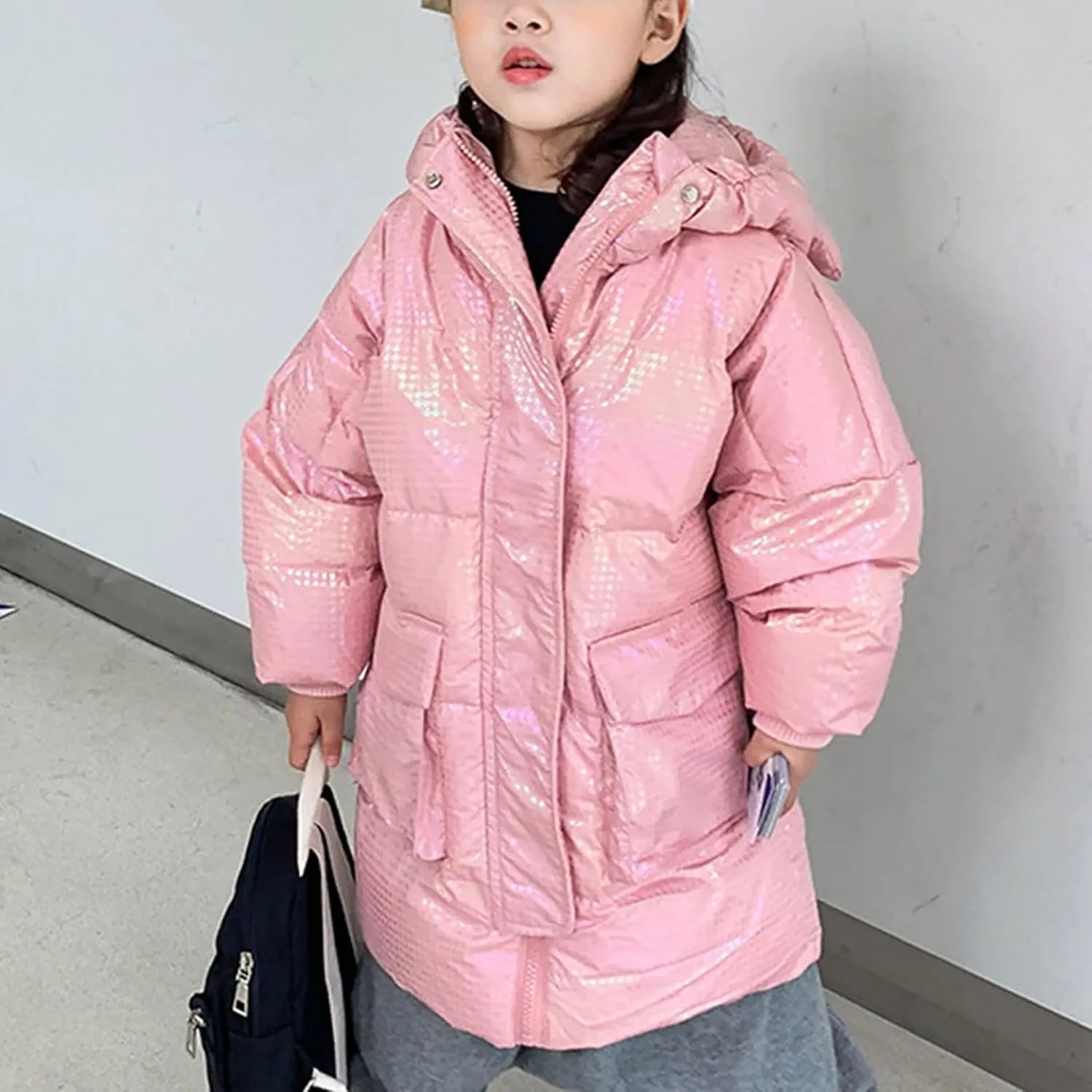 Boy Jacket Kids Toddler Baby Girls Boys Winter Warm Thick Solid Cotton Long Sleeve Padded Coats for Toddler Boys 5t