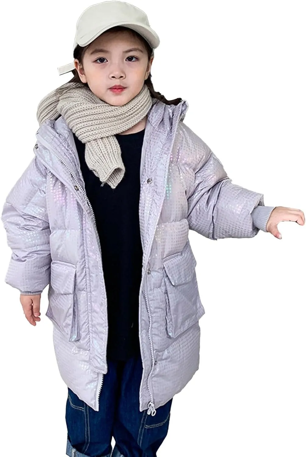 Boy Jacket Kids Toddler Baby Girls Boys Winter Warm Thick Solid Cotton Long Sleeve Padded Coats for Toddler Boys 5t