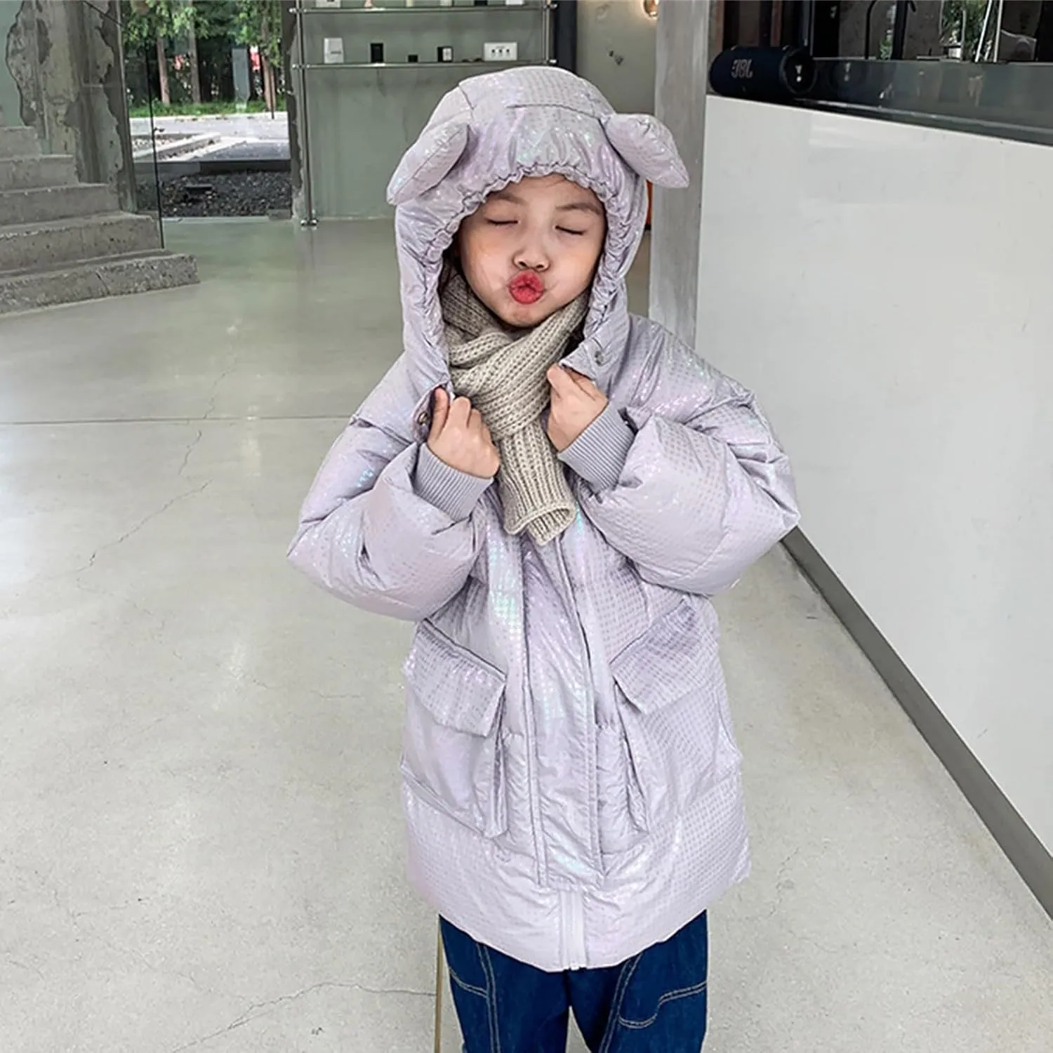 Boy Jacket Kids Toddler Baby Girls Boys Winter Warm Thick Solid Cotton Long Sleeve Padded Coats for Toddler Boys 5t