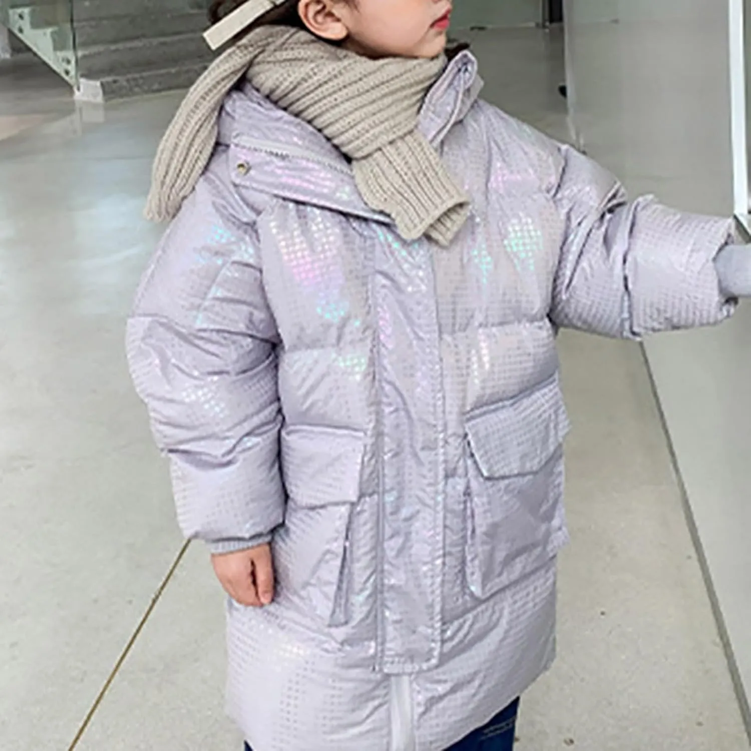 Boy Jacket Kids Toddler Baby Girls Boys Winter Warm Thick Solid Cotton Long Sleeve Padded Coats for Toddler Boys 5t