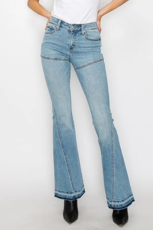 Brittany B. High Rise Skinny Flare Jeans