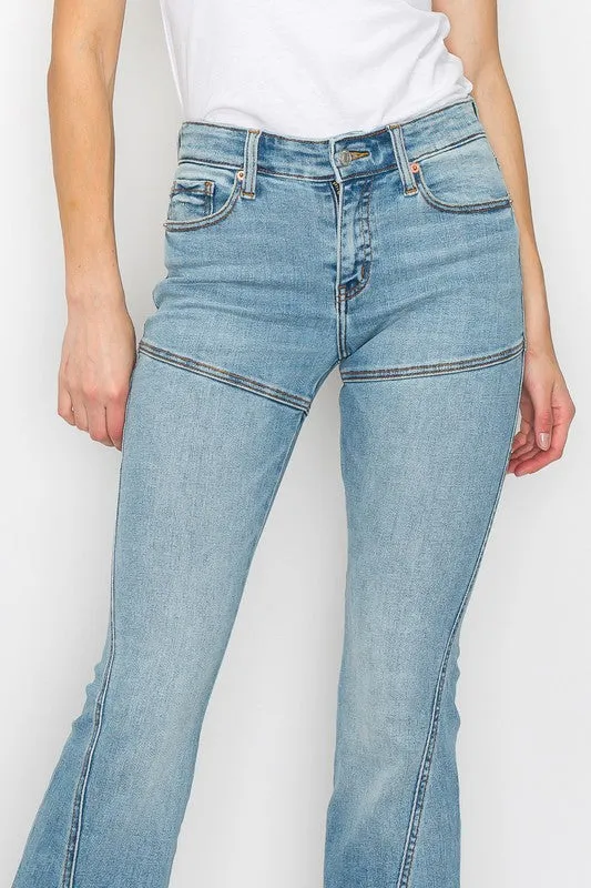 Brittany B. High Rise Skinny Flare Jeans