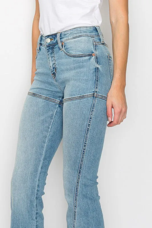 Brittany B. High Rise Skinny Flare Jeans