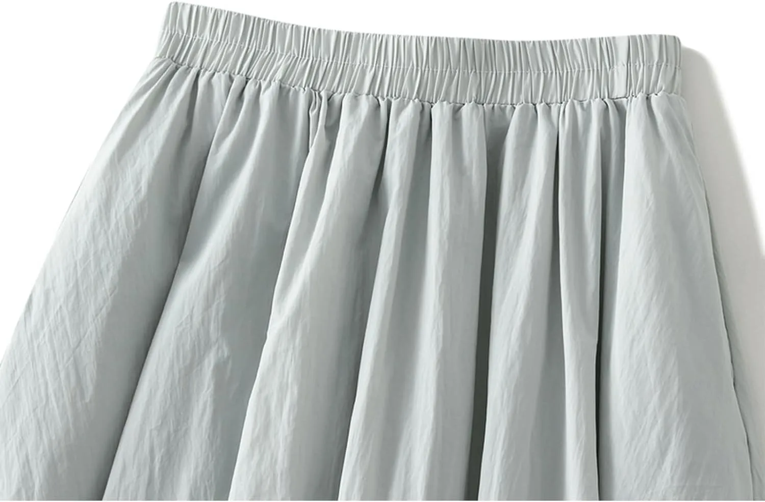 Bubble Skirt Boho Long for Women Ruffled Elastic Pleated Midi Summer Skirt Coquette Aesthetic Flowy Vintage Dress