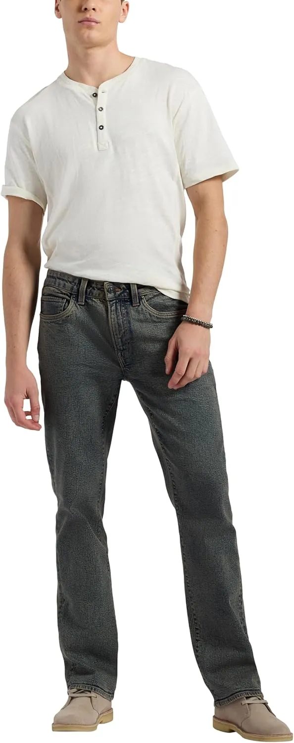 Buffalo David Bitton Men's Relaxed Straight Leg Driven Jean with Stretch Fabric