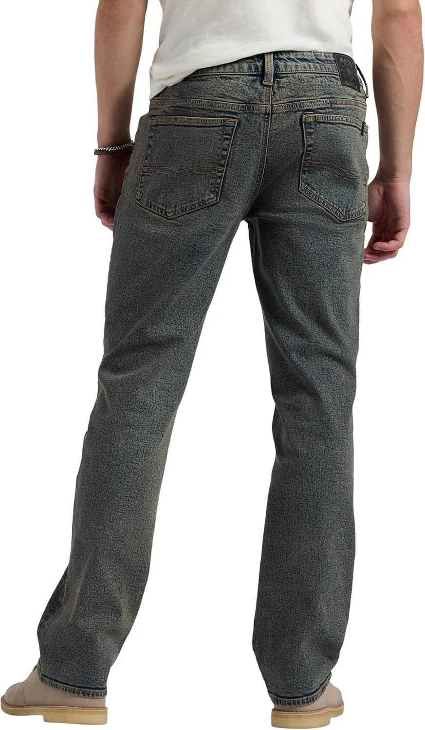 Buffalo David Bitton Men's Relaxed Straight Leg Driven Jean with Stretch Fabric