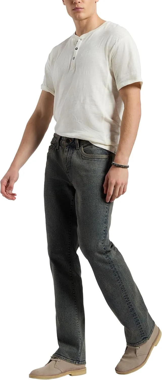 Buffalo David Bitton Men's Relaxed Straight Leg Driven Jean with Stretch Fabric