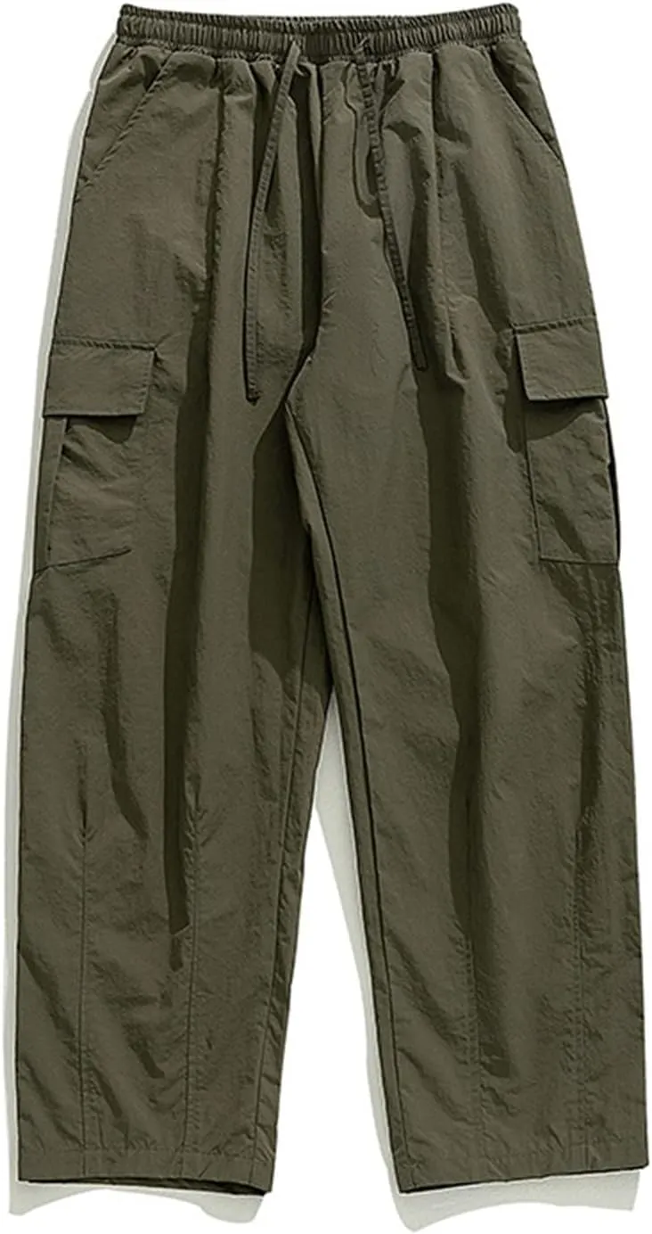 Cargo Pant for Men Big and Tall Casual Joggers Athletic Pant Flex Stretch Loose Straight Sweatpants Work Hiking Pant