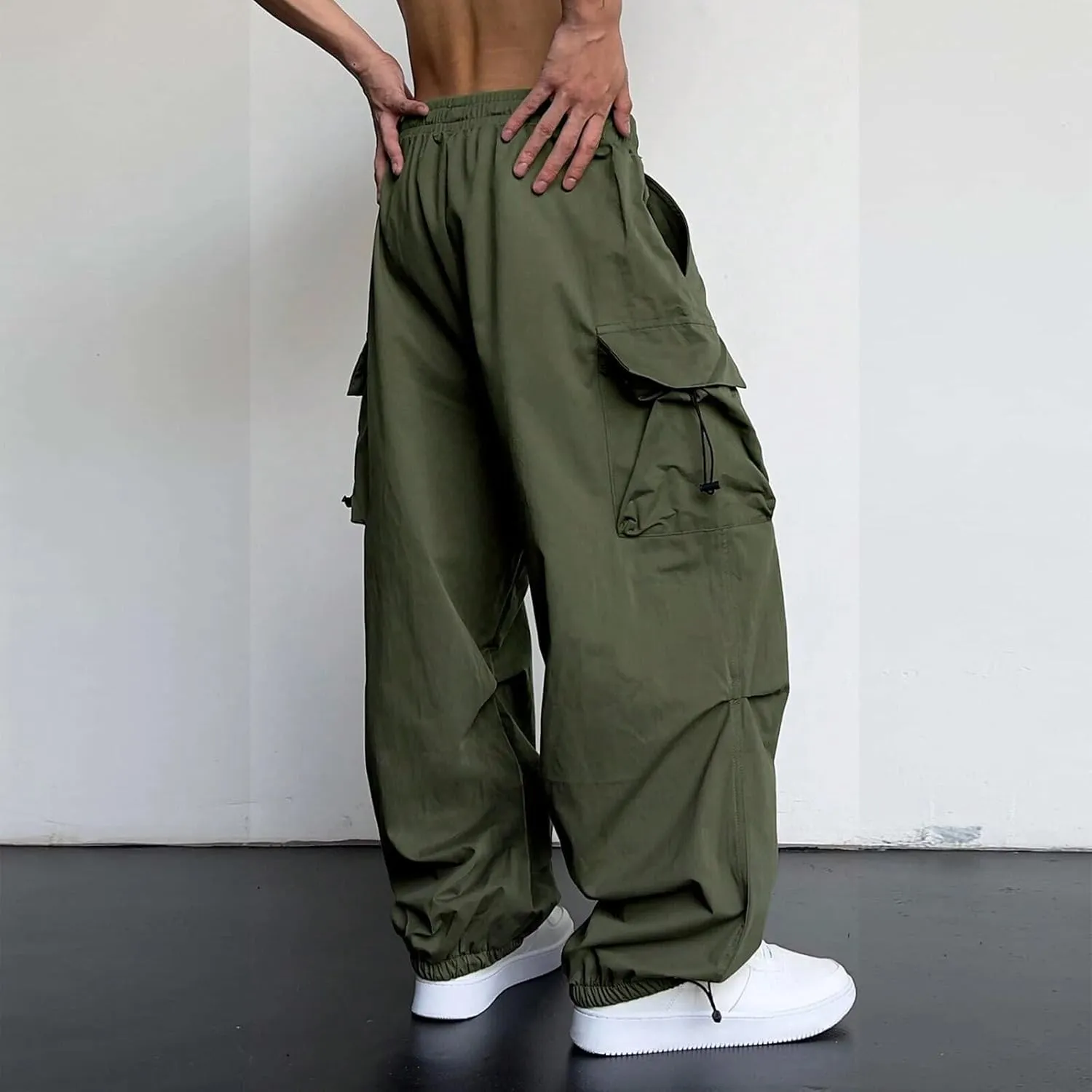 Cargo Pant for Men Big and Tall Casual Joggers Athletic Pant Flex Stretch Loose Straight Sweatpants Work Hiking Pant
