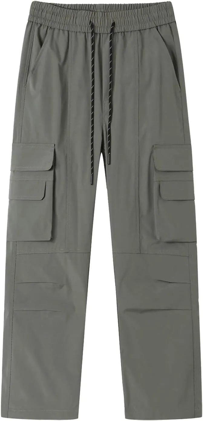 Cargo Pants for Men Slim Fit Baggy Sweatpants Classic Tactical Pants Multi Pockets Outdoor Twill Sport Hiking Pants