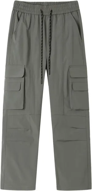 Cargo Pants for Men Slim Fit Baggy Sweatpants Classic Tactical Pants Multi Pockets Outdoor Twill Sport Hiking Pants