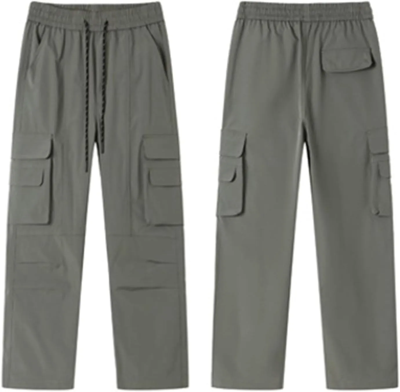 Cargo Pants for Men Slim Fit Baggy Sweatpants Classic Tactical Pants Multi Pockets Outdoor Twill Sport Hiking Pants