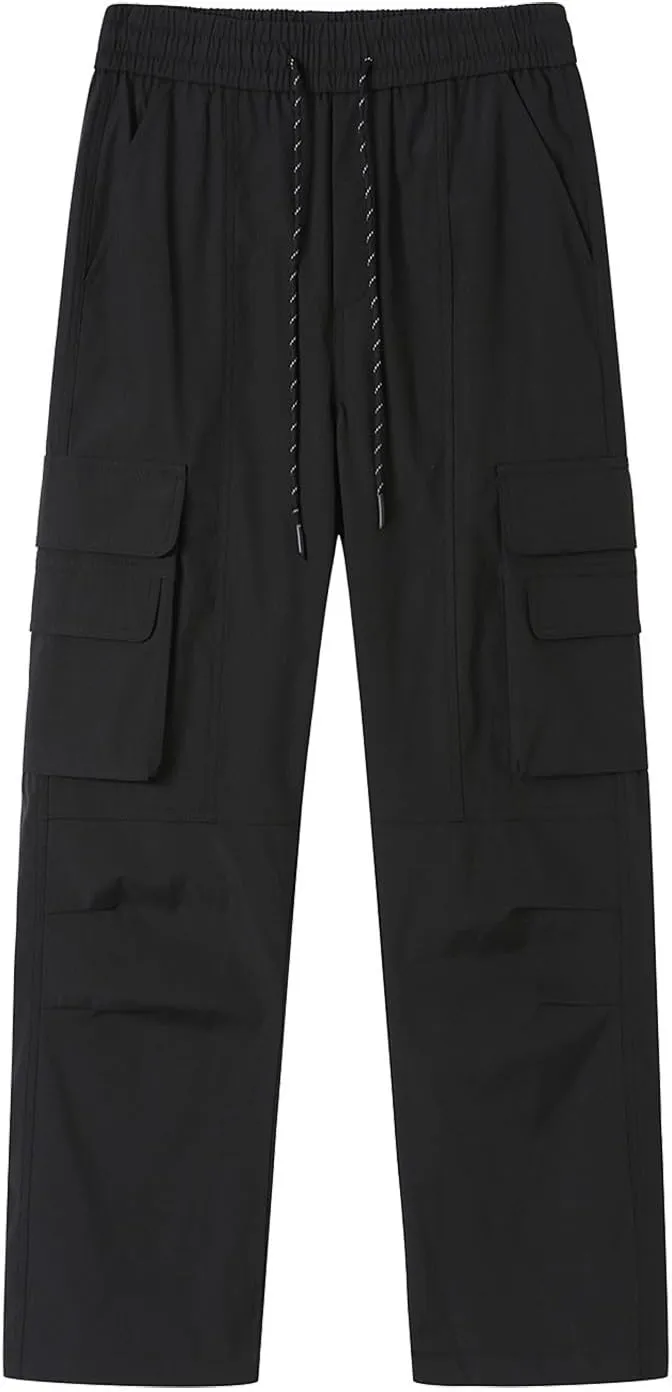 Cargo Pants for Men Slim Fit Baggy Sweatpants Classic Tactical Pants Multi Pockets Outdoor Twill Sport Hiking Pants