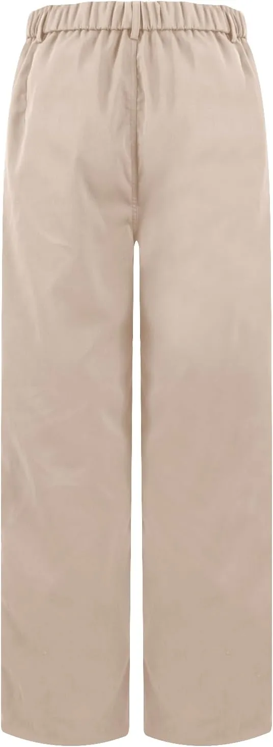 Cargo Pants Women Zip Front Parachute Pants Baggy Wide Leg Pant with Pocket Y2K Straight Leg Chinos Pant