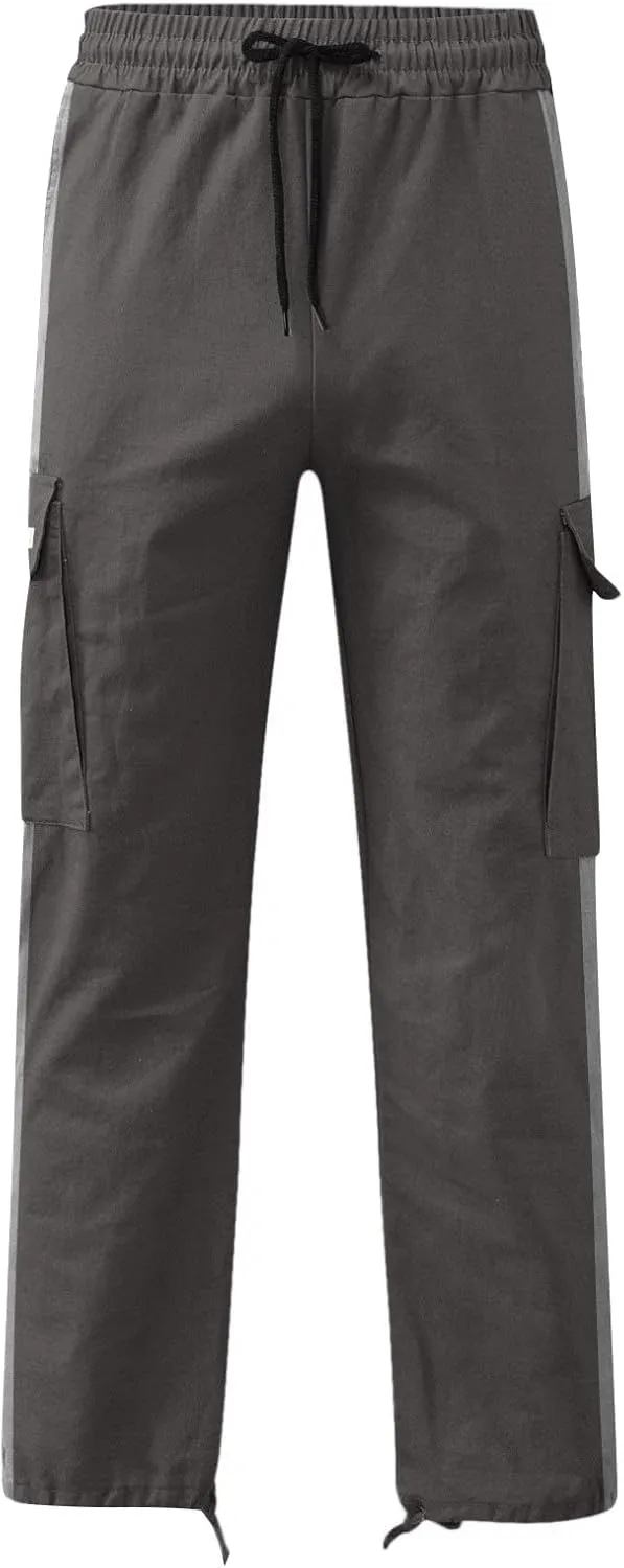 Cargo Work Pants for Men Classic Fit Lightweight Ripstop Trousers Casual Hiking Tactical Bottom Pant Multi-Pockets