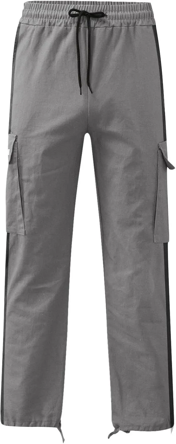 Cargo Work Pants for Men Classic Fit Lightweight Ripstop Trousers Casual Hiking Tactical Bottom Pant Multi-Pockets