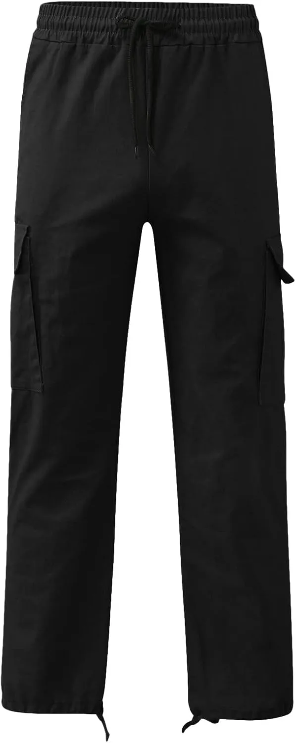 Cargo Work Pants for Men Classic Fit Lightweight Ripstop Trousers Casual Hiking Tactical Bottom Pant Multi-Pockets